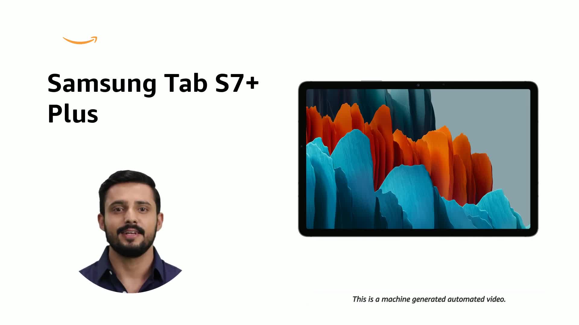 Samsung Tab S7+ Plus Wi-Fi (Mystic Black, 8GB RAM, 256GB Storage